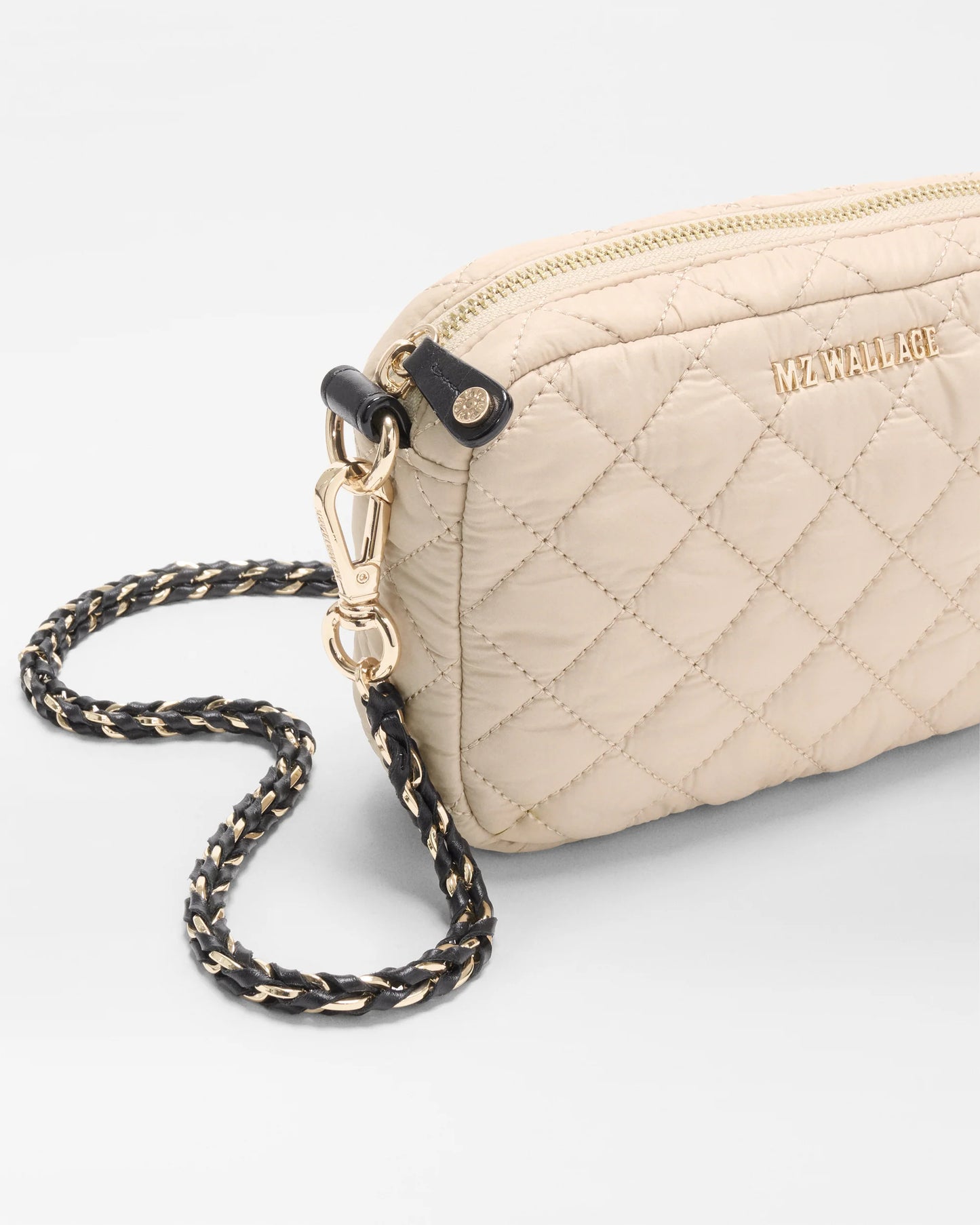 MZ Wallace Buff Black Mini Crosby Crossbody