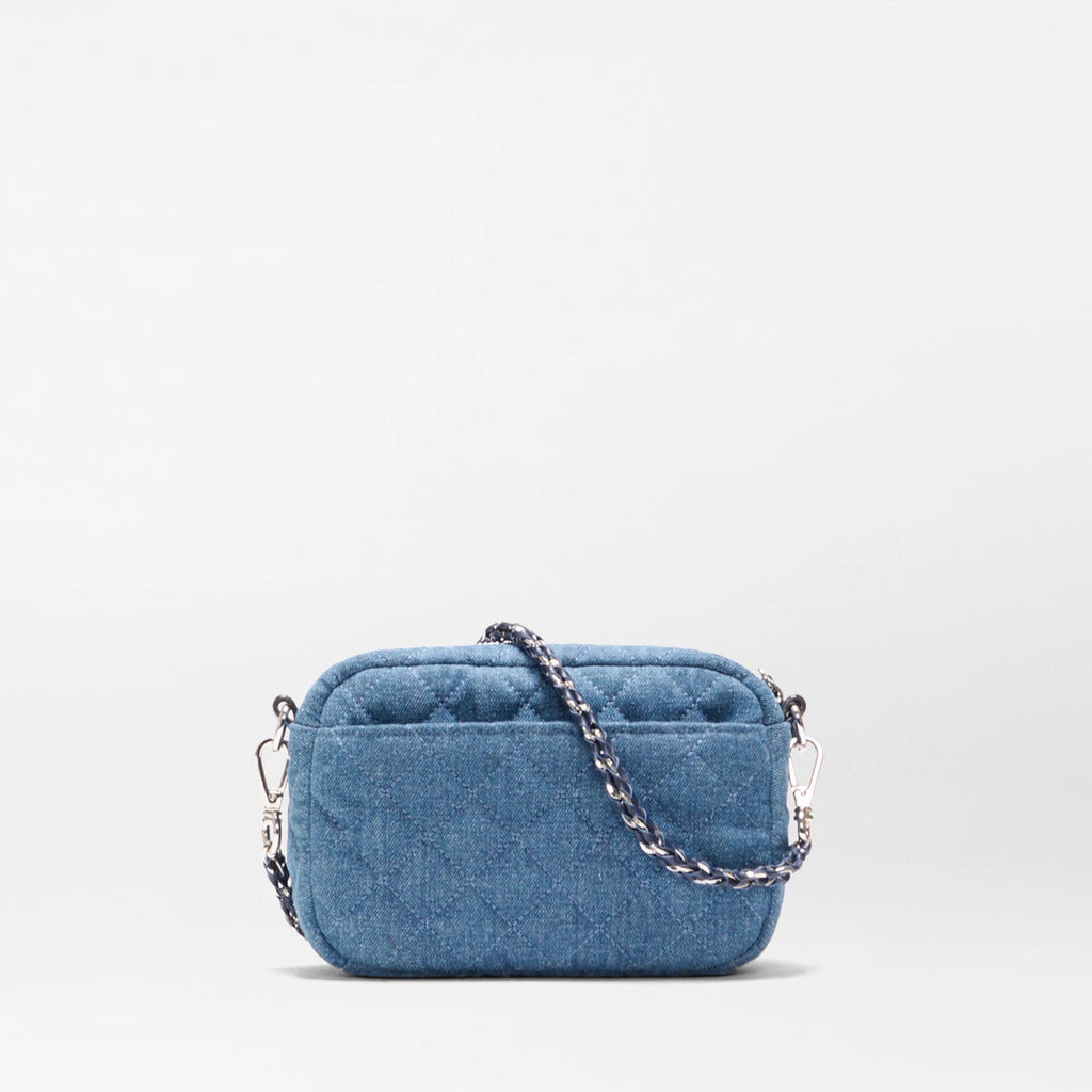 MZ Wallace True Blue Denim Mini Crosby Crossbody