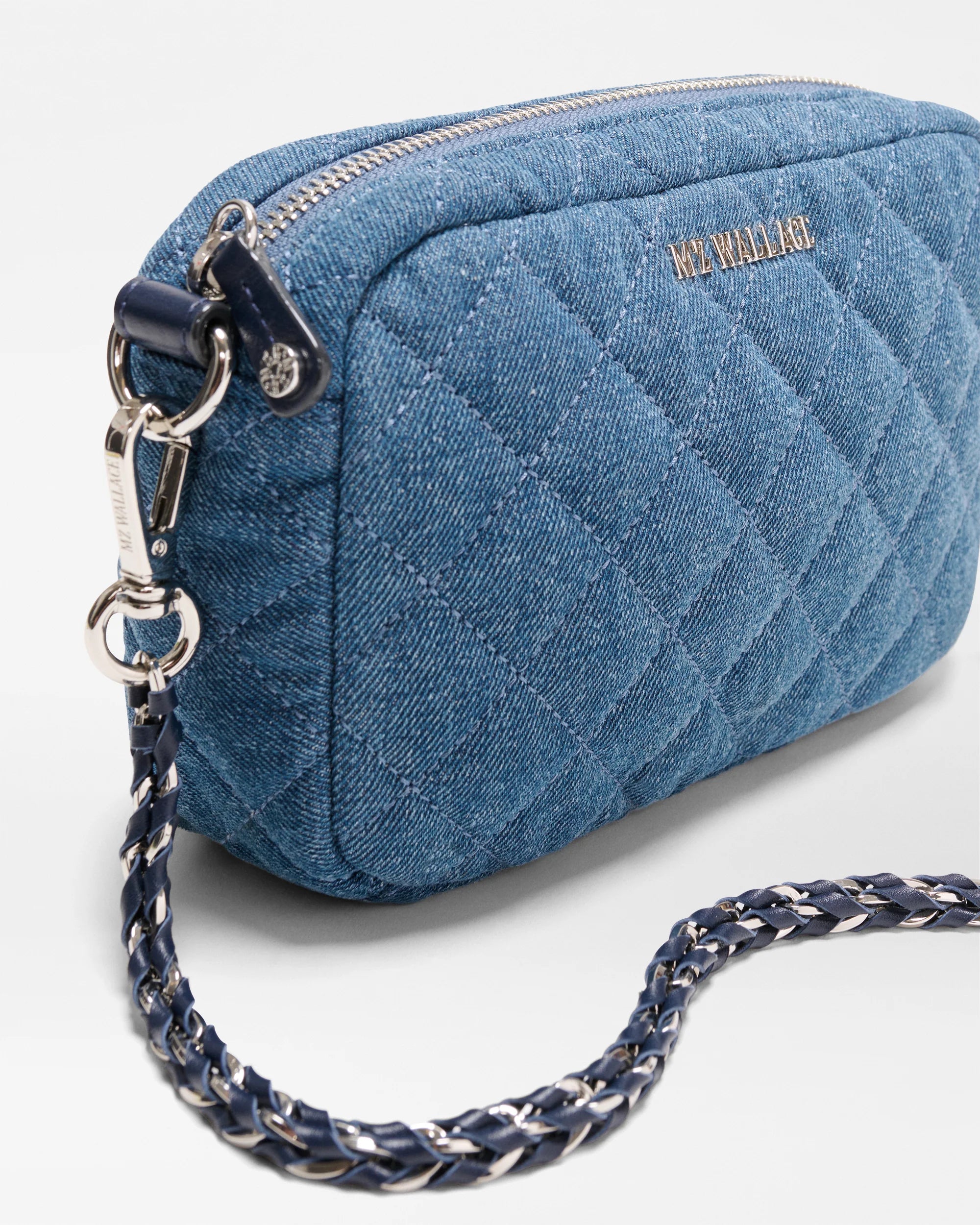 MZ Wallace True Blue Denim Mini Crosby Crossbody – Puritan Cape Cod