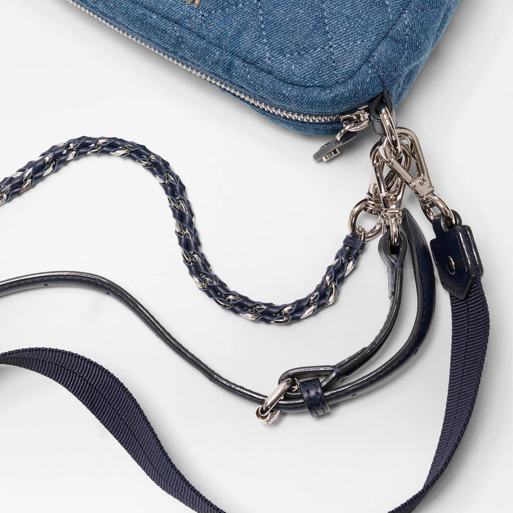 MZ Wallace True Blue Denim Mini Crosby Crossbody