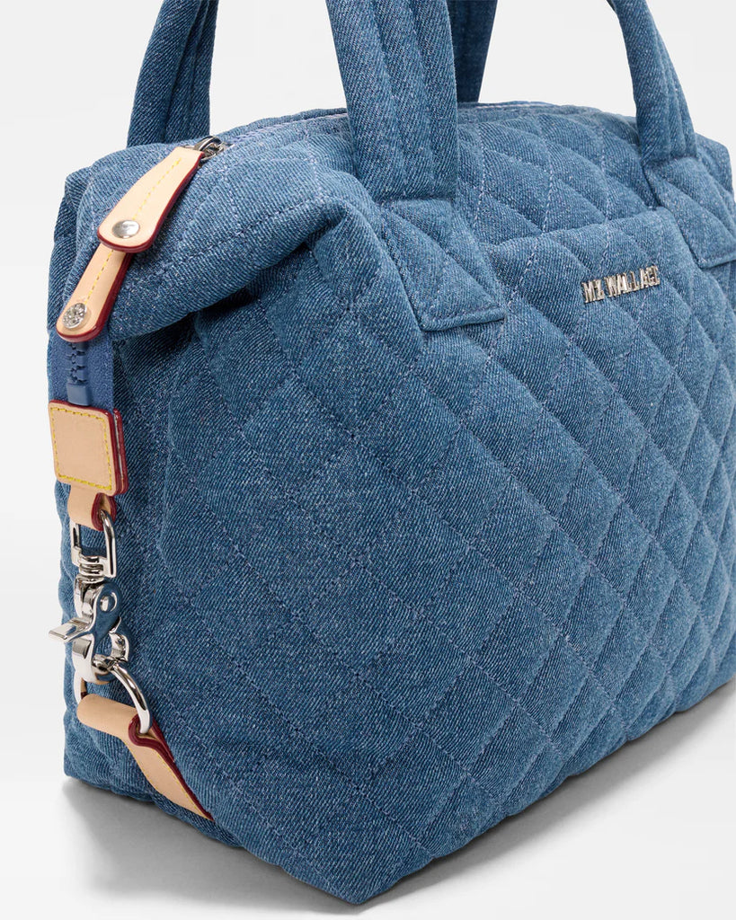 MZ Wallace True Blue Denim Small Sutton Deluxe