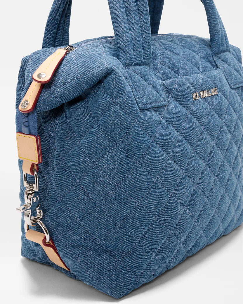 MZ Wallace True Blue Denim Small Sutton Deluxe