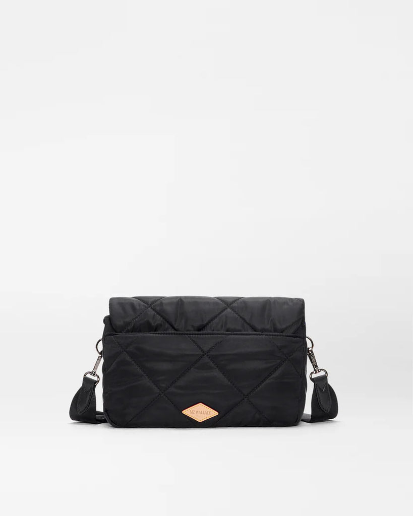 MZ Wallace Black Madison Flap Crossbody
