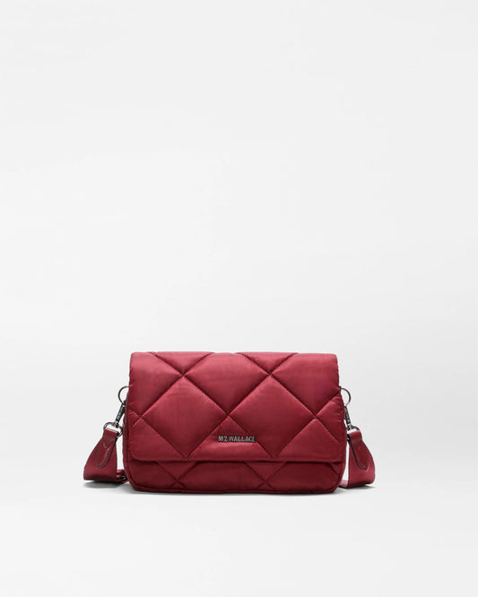 MZ Wallace Claret Madison Flap Crossbody
