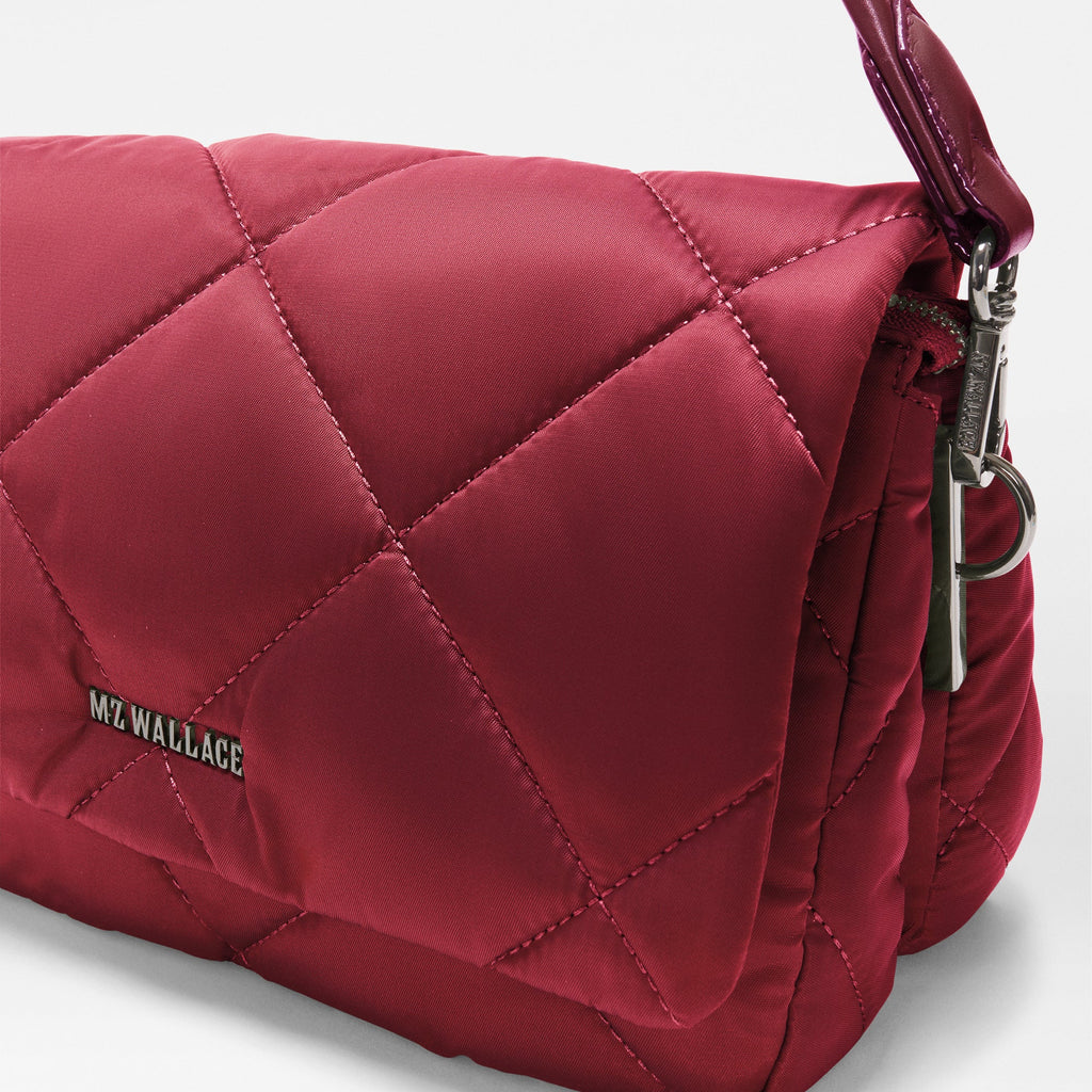 MZ Wallace Claret Madison Flap Crossbody