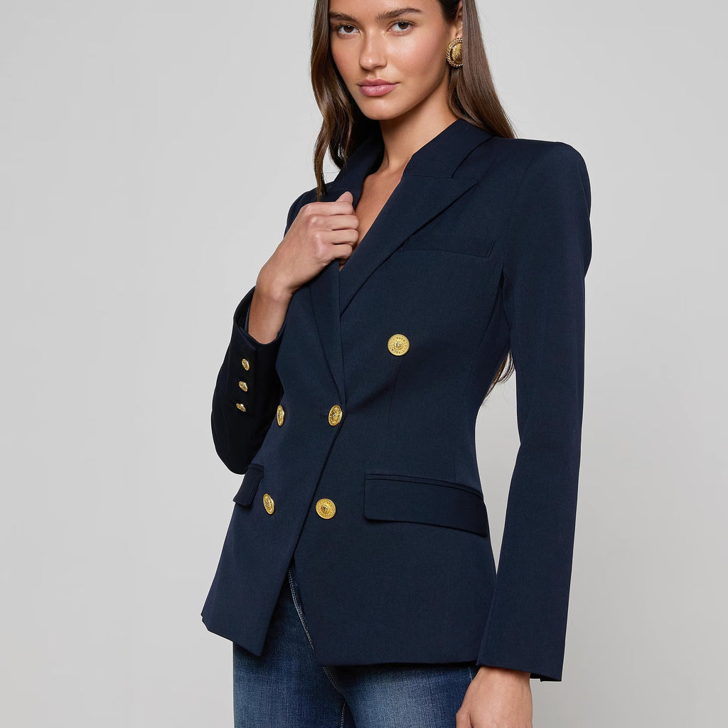 L'Agence Kyomi Double-Breasted Blazer