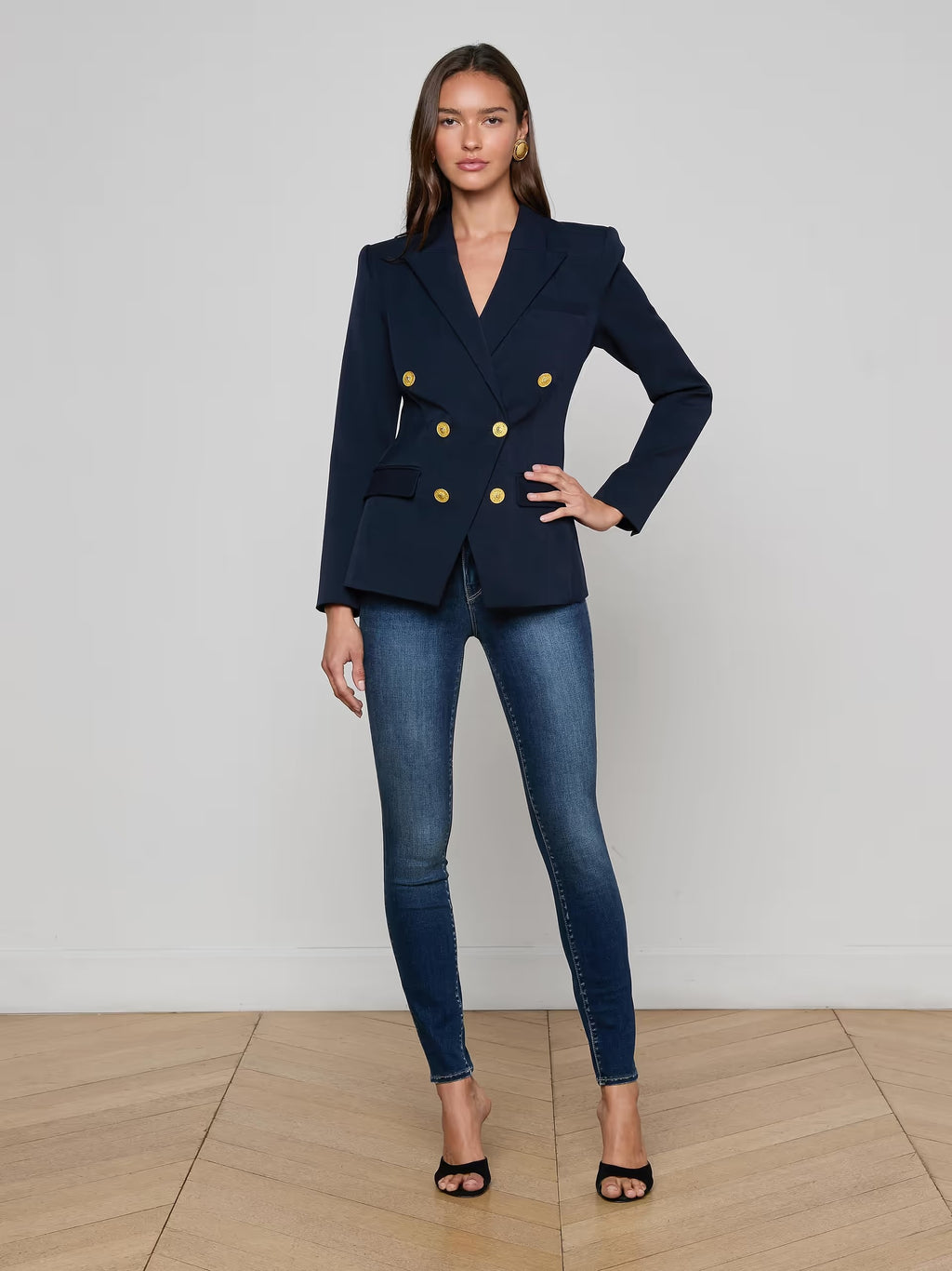 L'Agence Kyomi Double-Breasted Blazer
