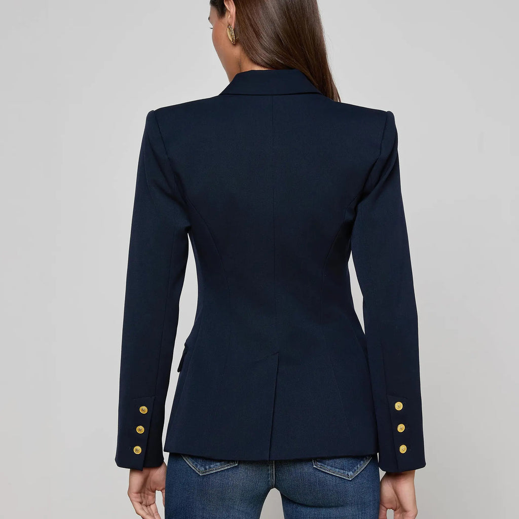 L'Agence Kyomi Double-Breasted Blazer