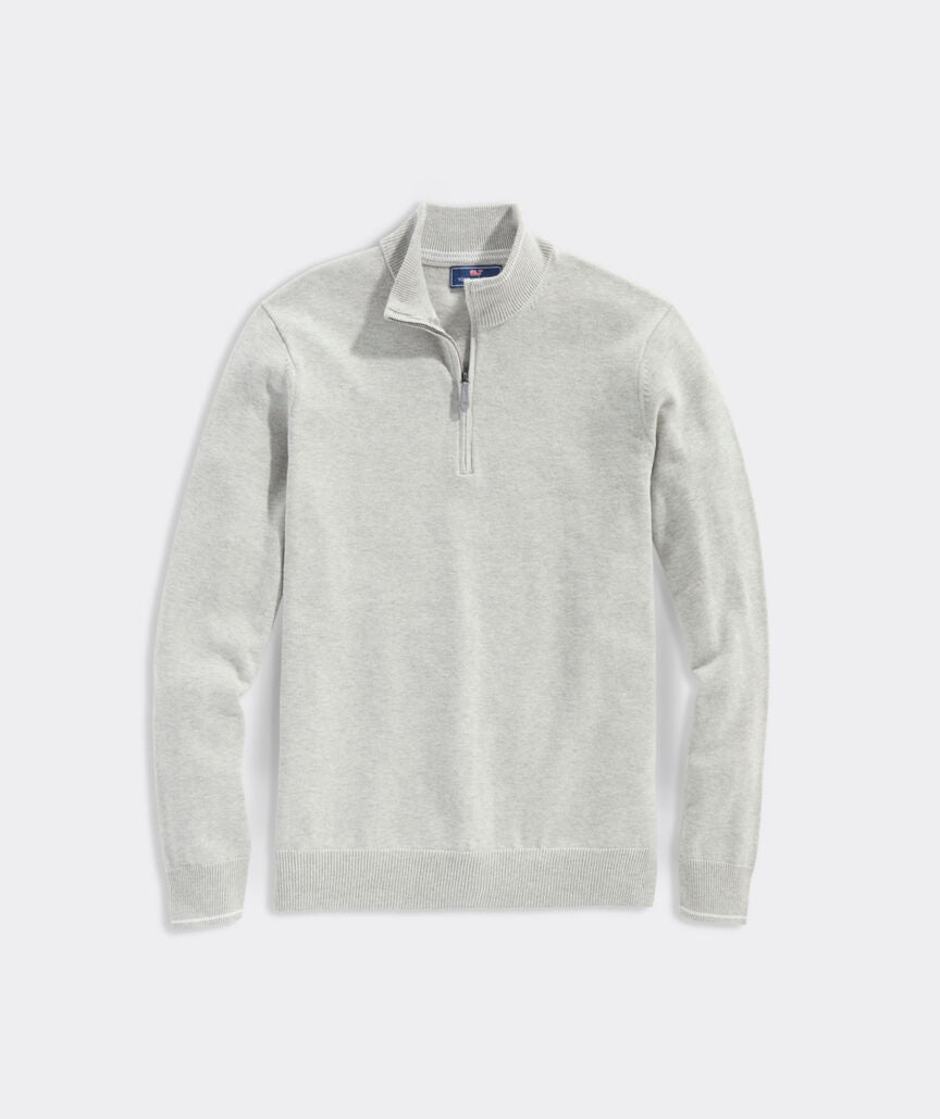 Bugatchi Tipped Cotton Blend Sweater in Navy