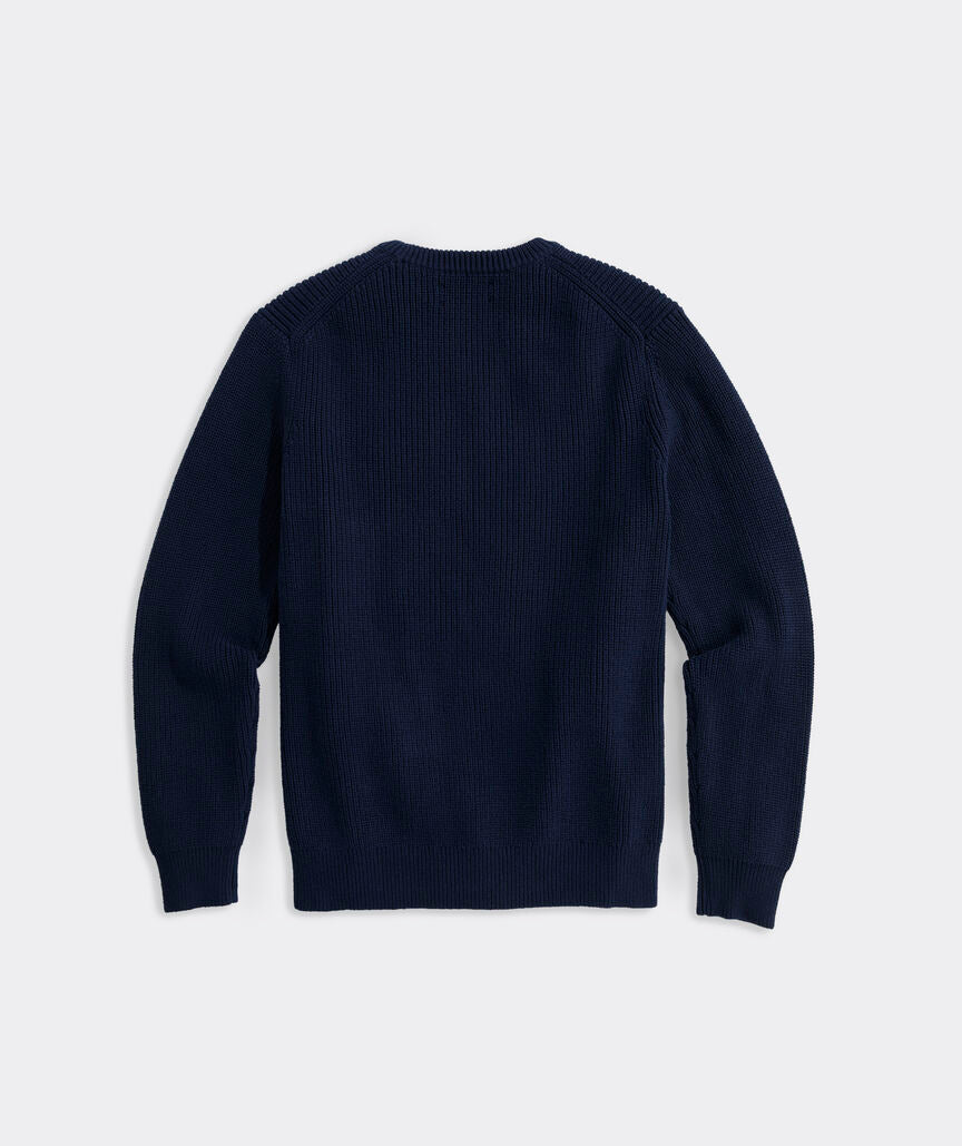 Vineyard Vines American Flag Cotton Crewneck Sweater