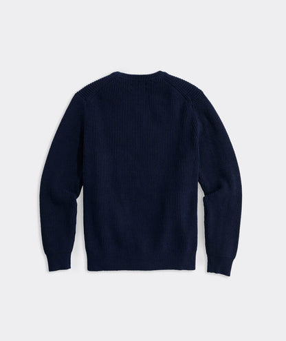 Vineyard Vines American Flag Cotton Crewneck Sweater
