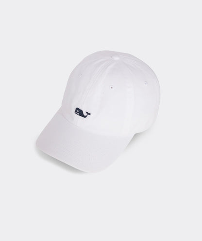 Vineyard Vines Whale Logo Leather Strap Baseball Hat