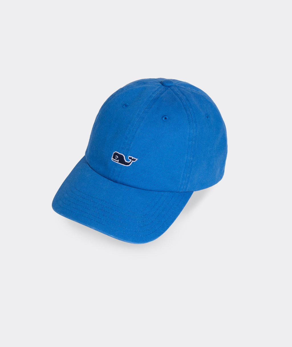 Vineyard Vines Whale Logo Leather Strap Baseball Hat