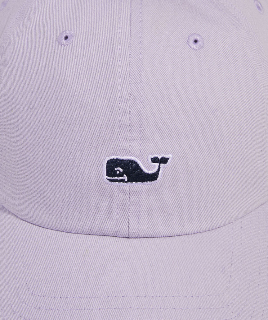 Vineyard Vines Whale Logo Leather Strap Baseball Hat