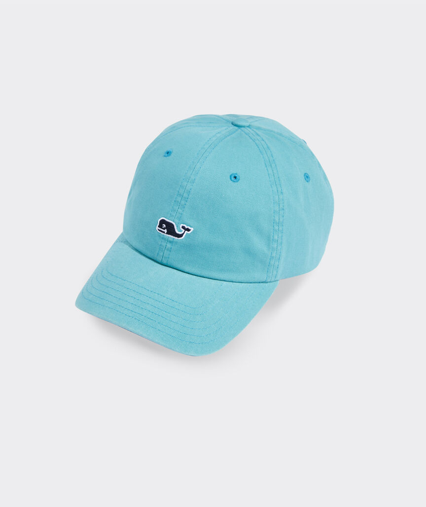 Vineyard Vines Whale Logo Leather Strap Baseball Hat