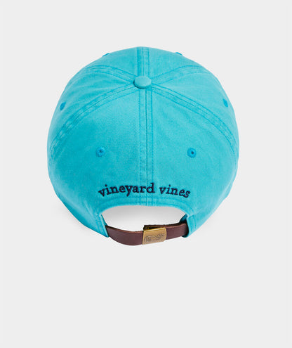 Vineyard Vines Whale Logo Leather Strap Baseball Hat