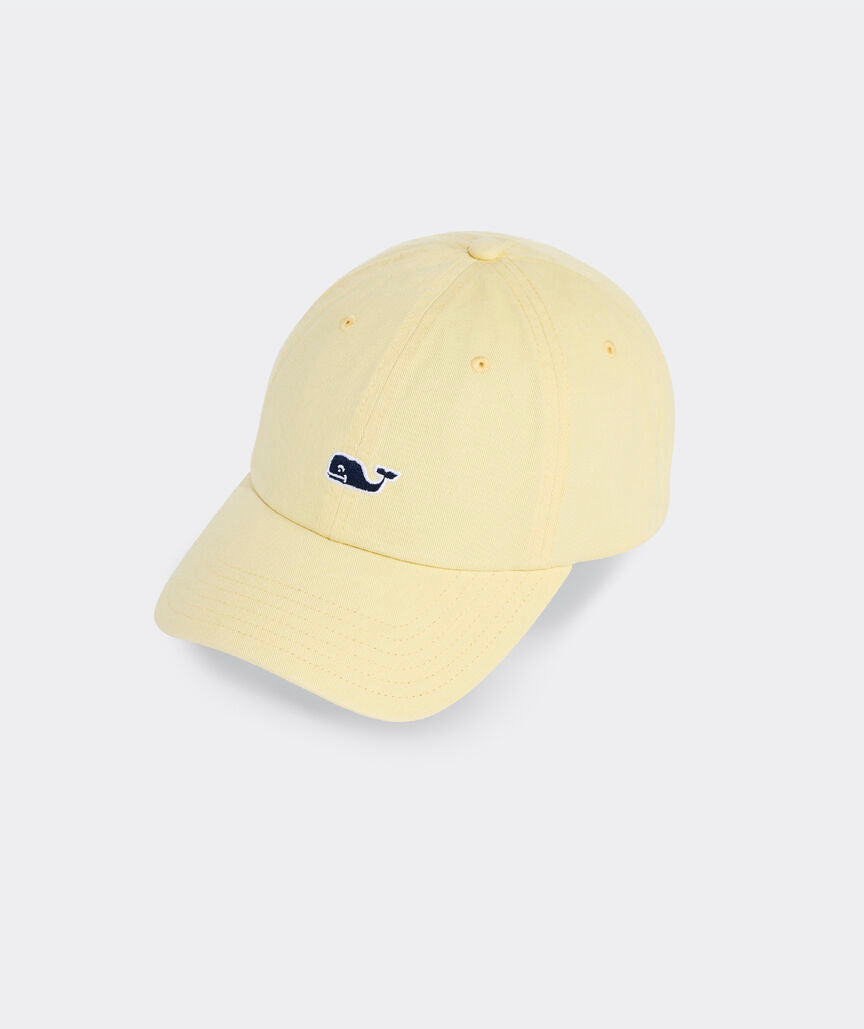 Vineyard Vines Whale Logo Leather Strap Baseball Hat