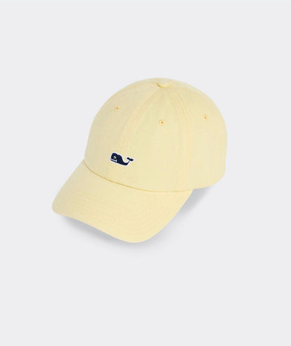 Vineyard Vines Whale Logo Leather Strap Baseball Hat
