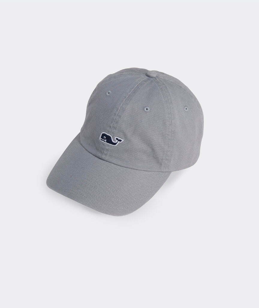 Vineyard Vines Whale Logo Leather Strap Baseball Hat
