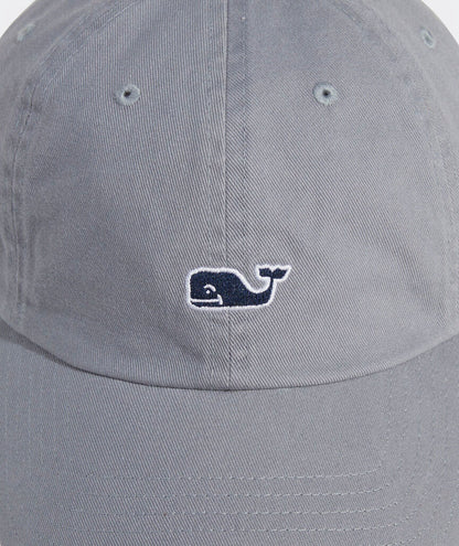 Vineyard Vines Whale Logo Leather Strap Baseball Hat