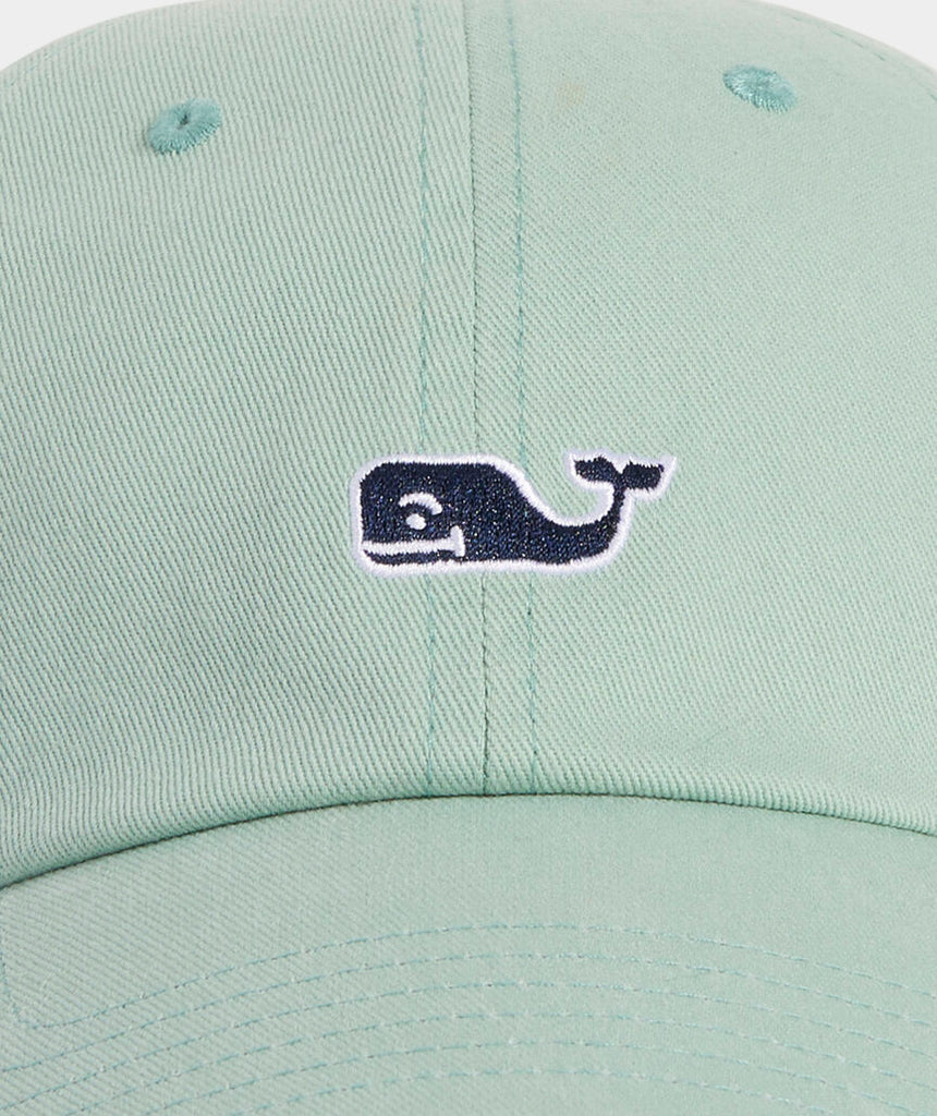 Vineyard Vines Whale Logo Leather Strap Baseball Hat