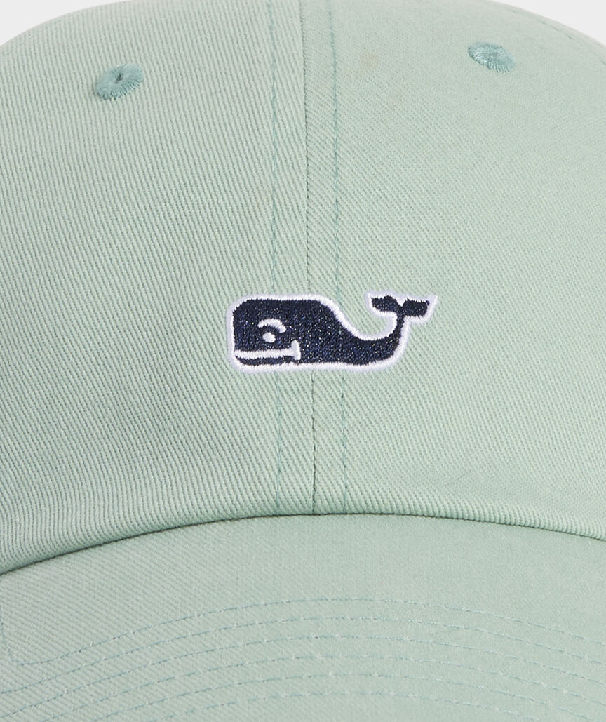 Vineyard Vines Whale Logo Leather Strap Baseball Hat