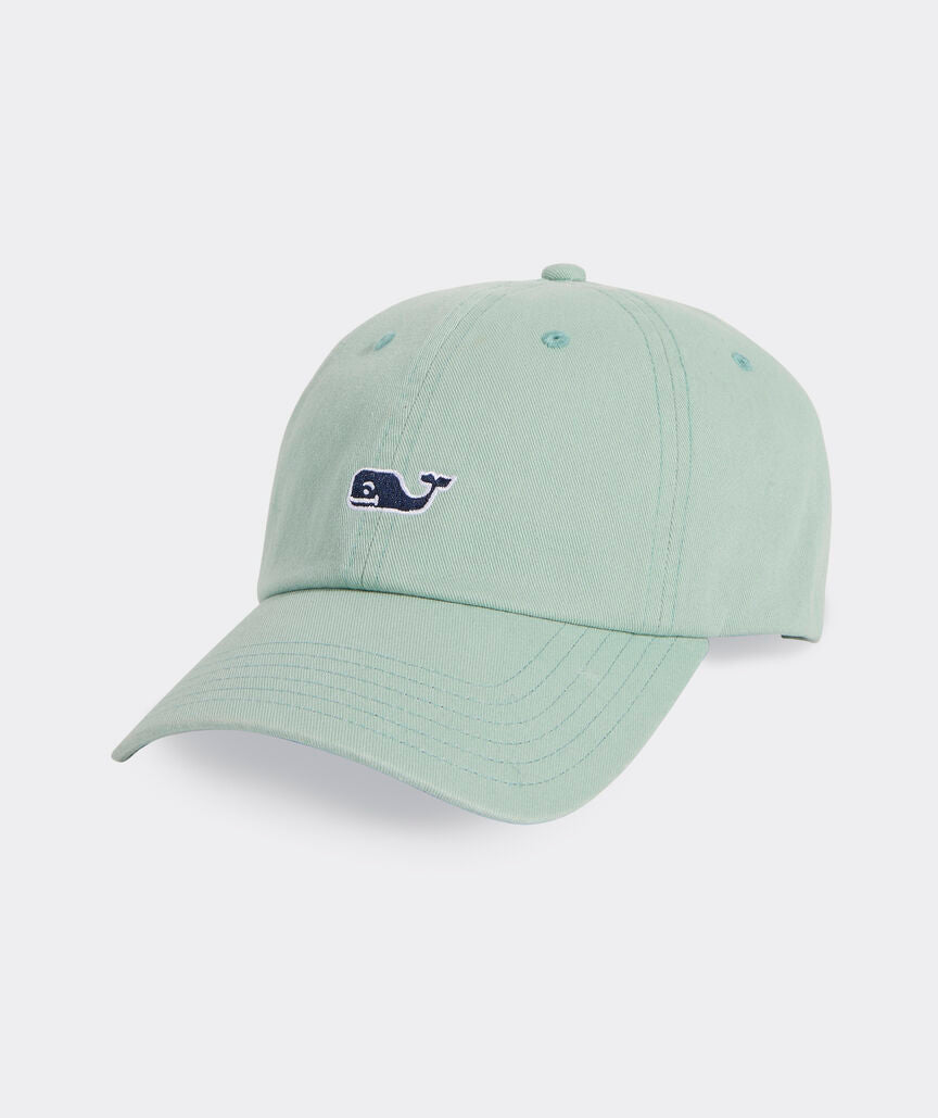 Vineyard Vines Whale Logo Leather Strap Baseball Hat
