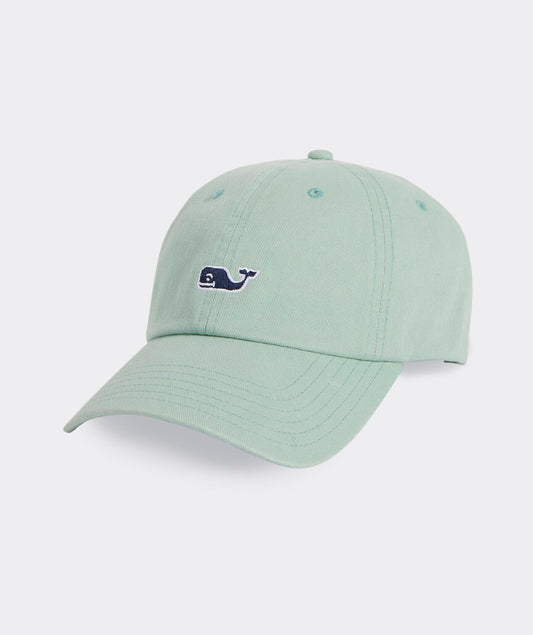 Vineyard Vines Whale Logo Leather Strap Baseball Hat