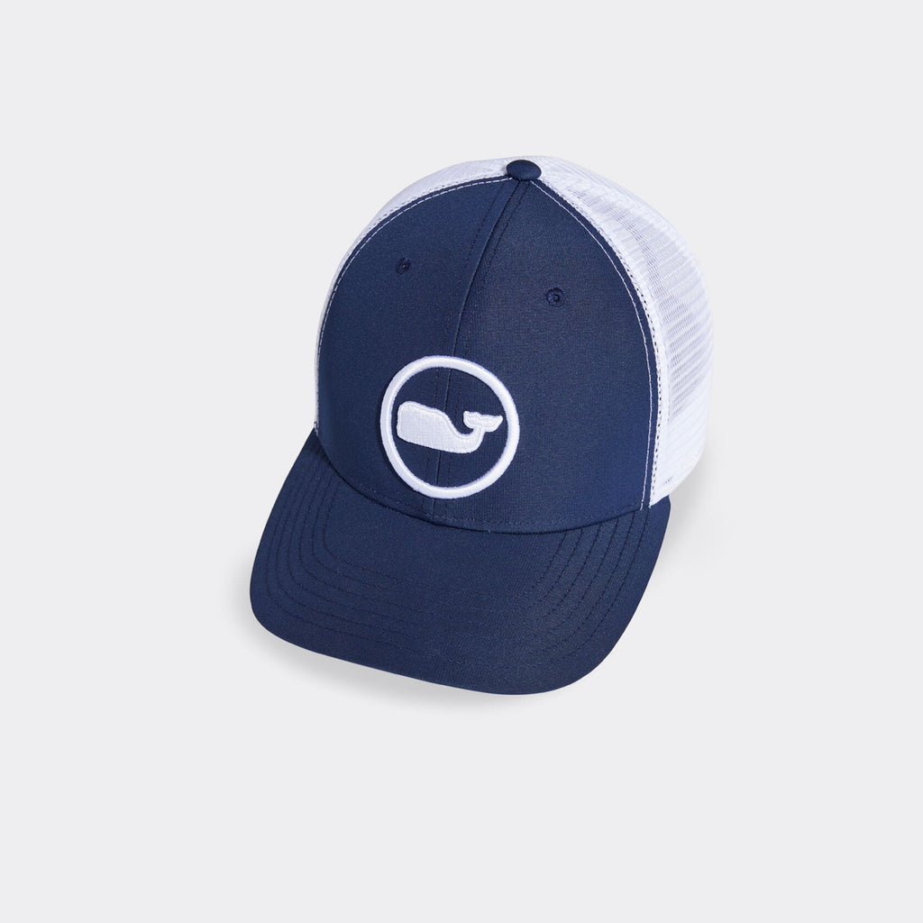 Vineyard Vines Whale Dot Performance Trucker Hat