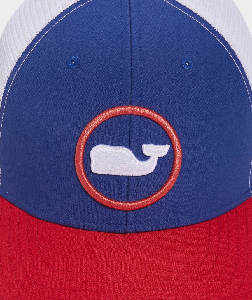 Vineyard Vines Whale Dot Performance Trucker Hat