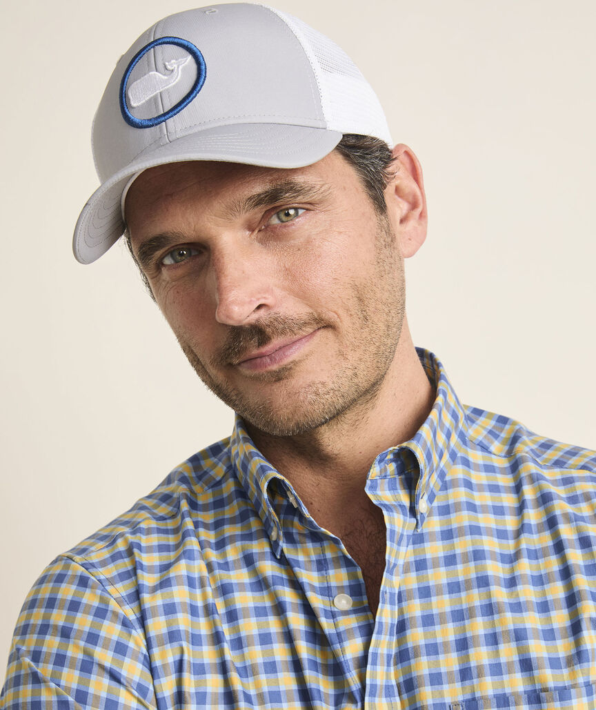 Vineyard Vines Whale Dot Performance Trucker Hat