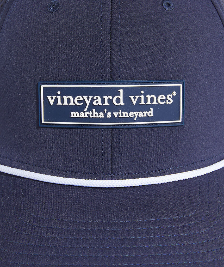 Vineyard Vines Rubber Patch Logo Box Performance Baseball Hat