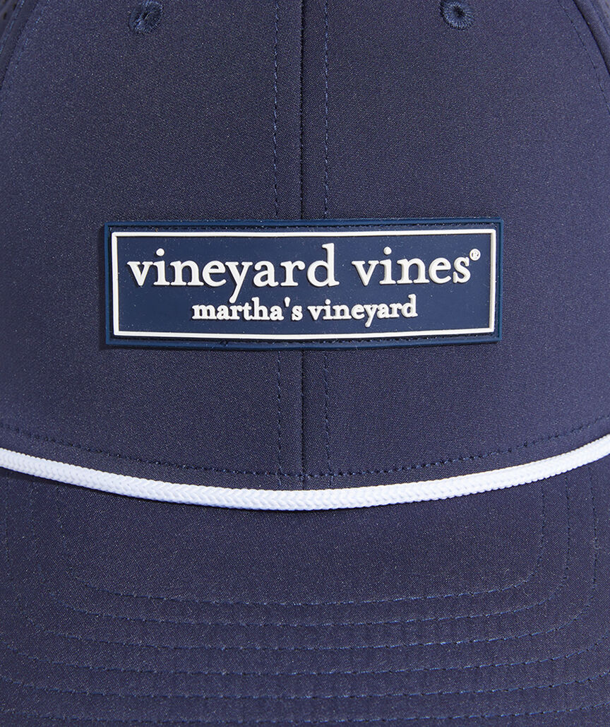 Vineyard Vines Rubber Patch Logo Box Performance Baseball Hat