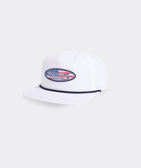 Vineyard Vines Flag Surf Patch Canvas 5-Panel Hat