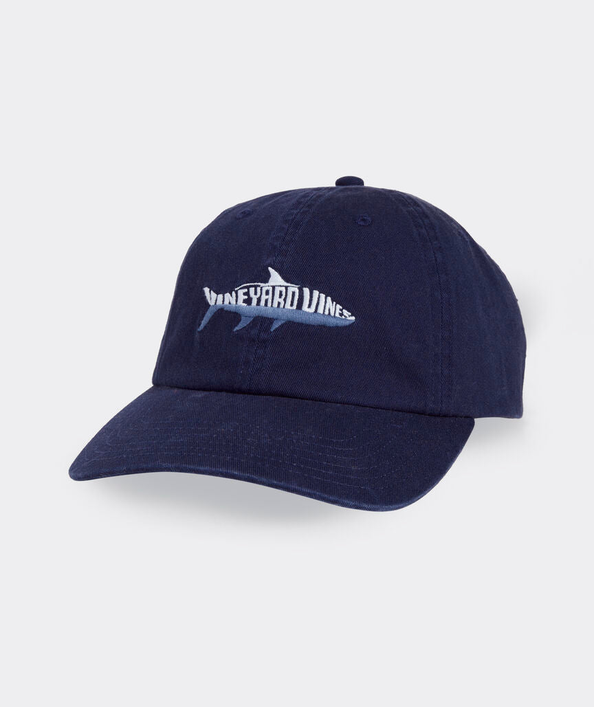 Vineyard Vines Half Logo Fish Baseball Hat