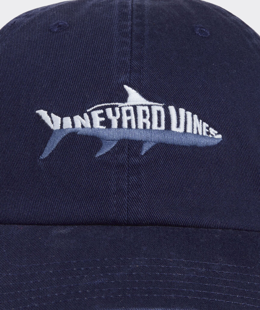 Vineyard Vines Half Logo Fish Baseball Hat