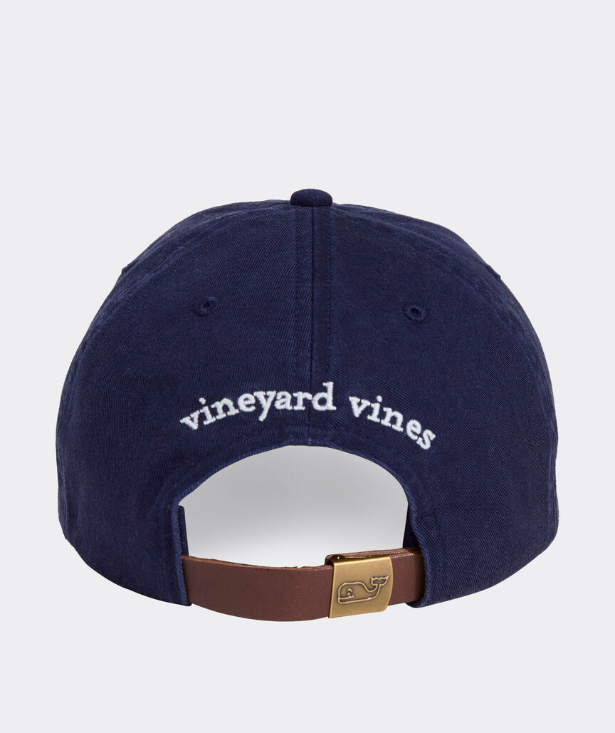 Vineyard Vines Half Logo Fish Baseball Hat