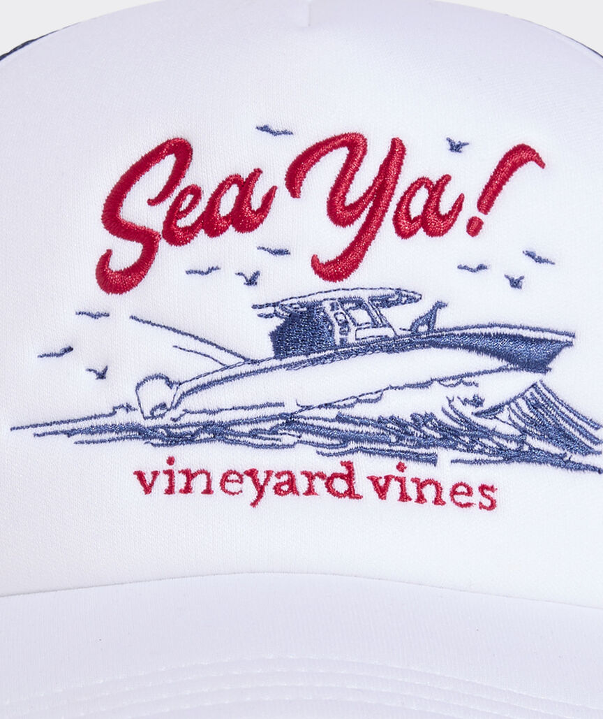 Vineyard Vines Sea Ya! Foam Trucker Hat