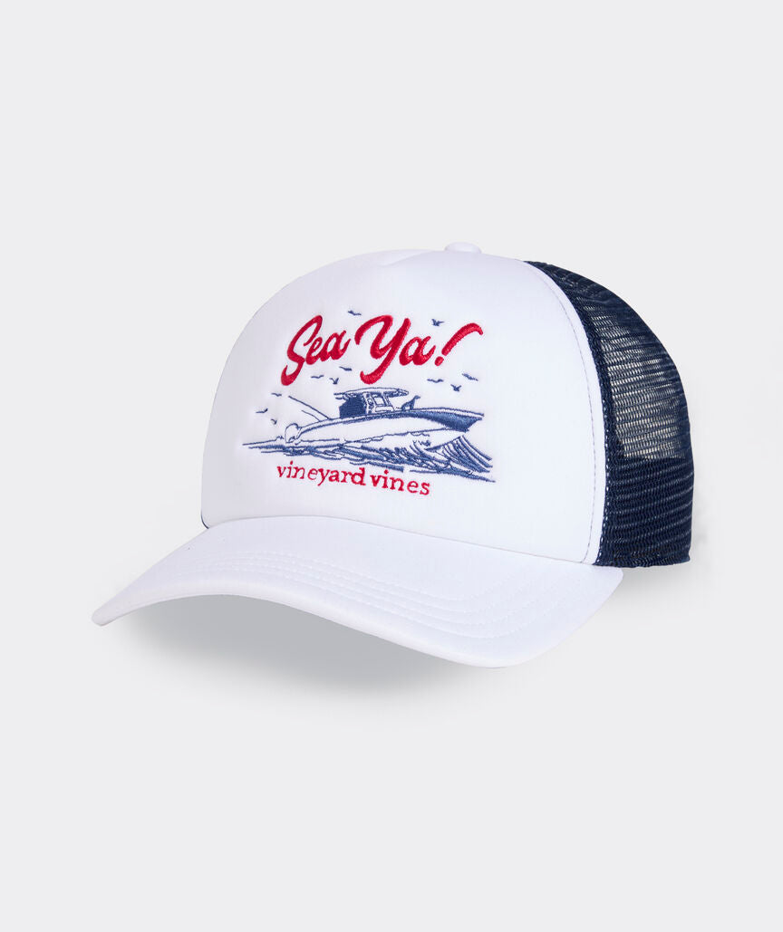 Vineyard Vines Sea Ya! Foam Trucker Hat