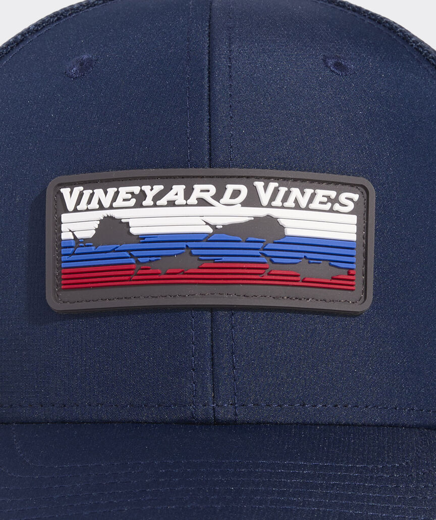 Vineyard Vines Retro Fish Rubber Patch Trucker Hat