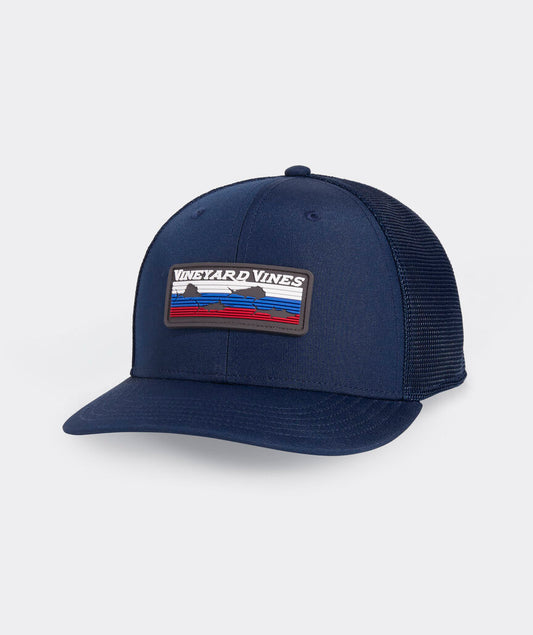 Vineyard Vines Retro Fish Rubber Patch Trucker Hat