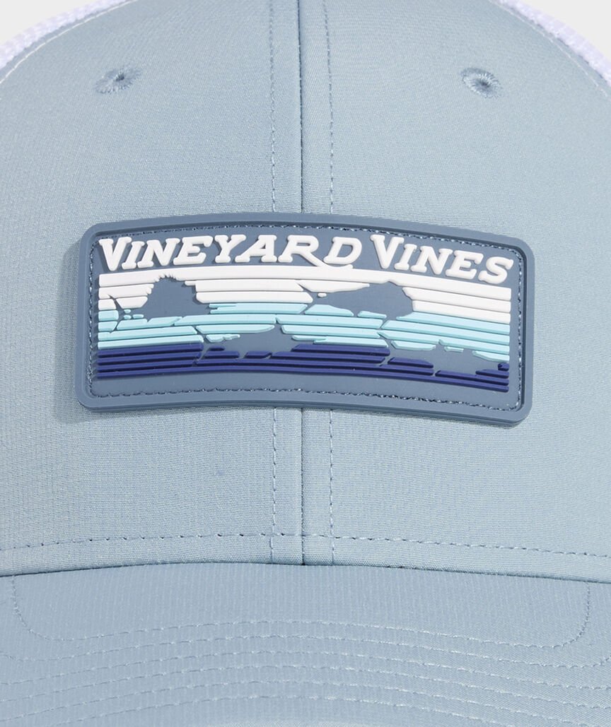 Vineyard Vines Retro Fish Rubber Patch Trucker Hat