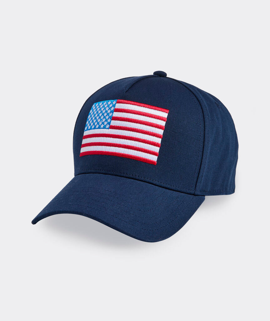 Vineyard Vines American Flag Hi-Pro Trucker Hat