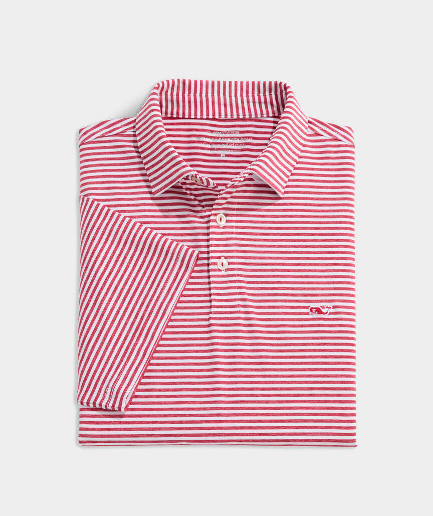 Vineyard Vines Heathered Winstead Sankaty Performance Polo