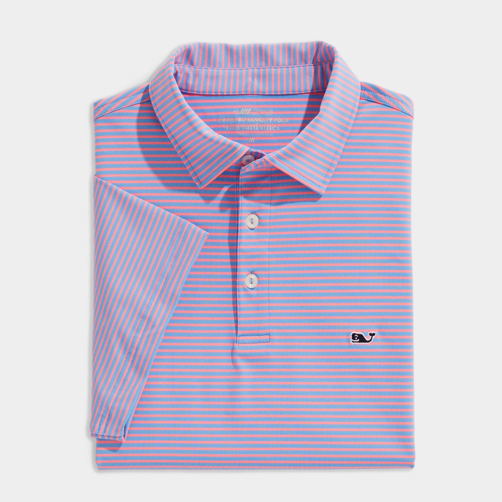 Vineyard Vines Men's Bradley Stripe Sankaty Polo