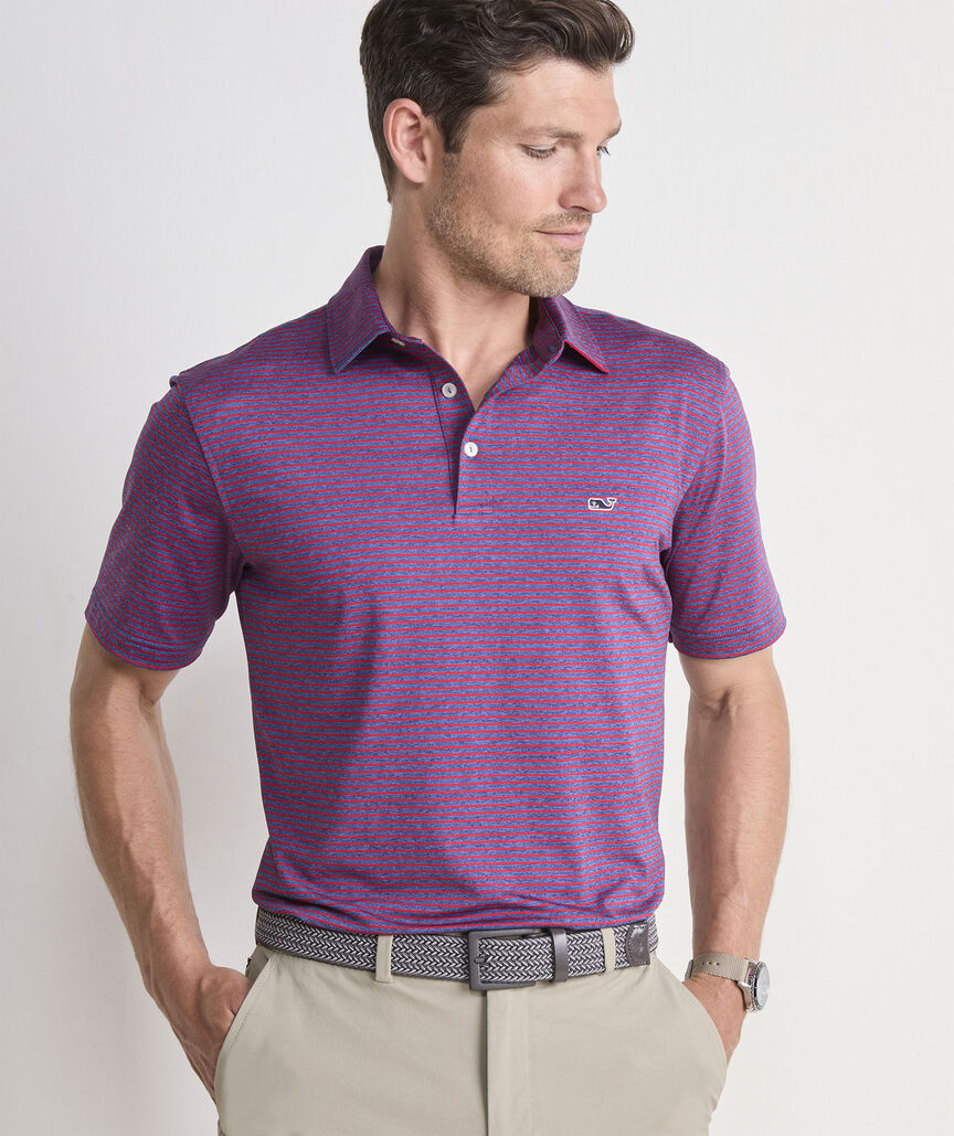 Vineyard Vines Men's Bradley Stripe Sankaty Polo