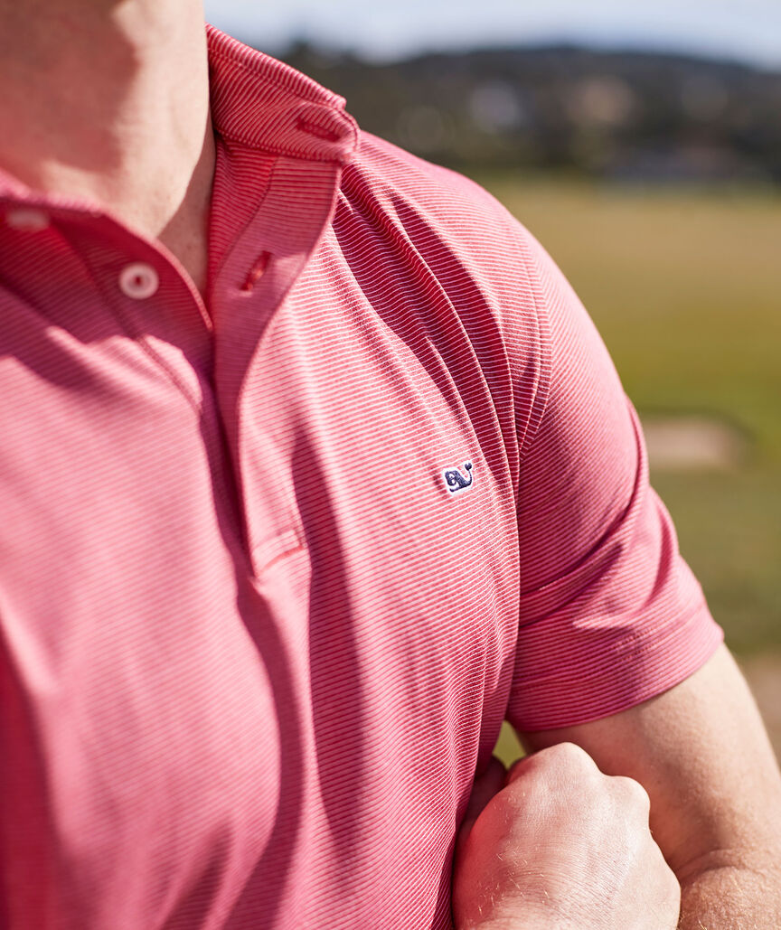 Vineyard Vines Men's St. Jean Stripe Sankaty Polo
