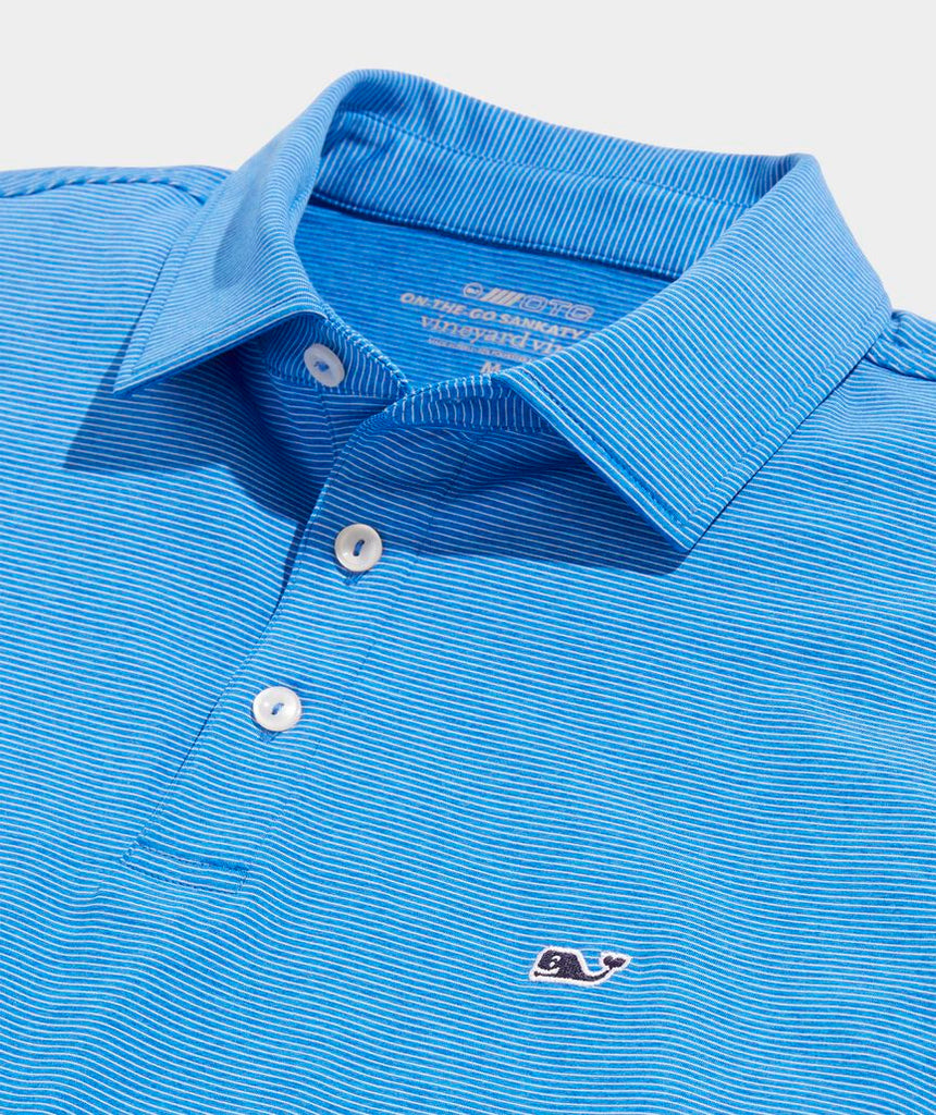 Vineyard Vines Men's St. Jean Stripe Sankaty Polo