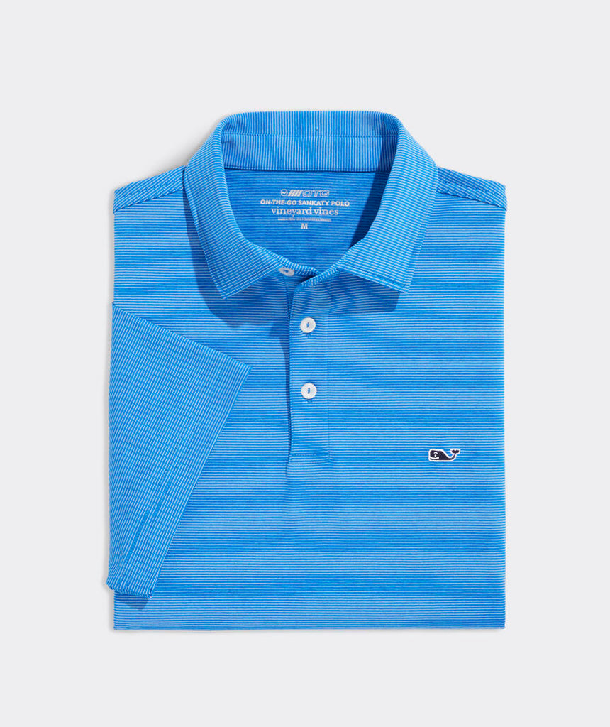 Vineyard Vines Men's St. Jean Stripe Sankaty Polo