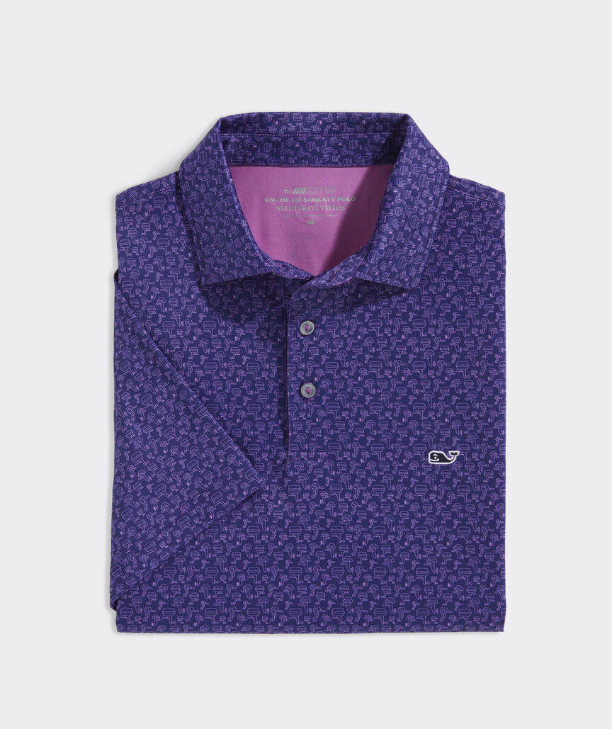 Vineyard Vines Printed Sankaty Polo